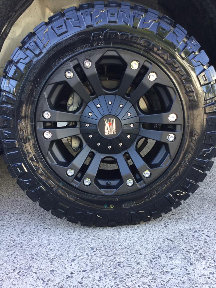 Toyota Hilux with 18-inch XD Monster wheels and Nitto Ridge Grappler tyres