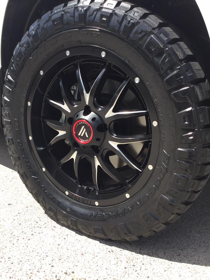 Toyota LandCruiser with 20-inch Asanti Off-Road Wheels, front lift and Nitto Ridge Grappler tyres