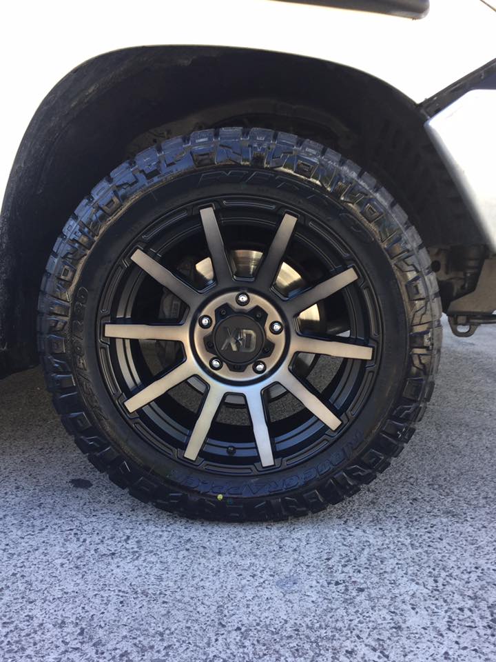 Toyota LandCruiser with 20-inch XD Outbreak wheels and Nitto Ridge Grappler tyres