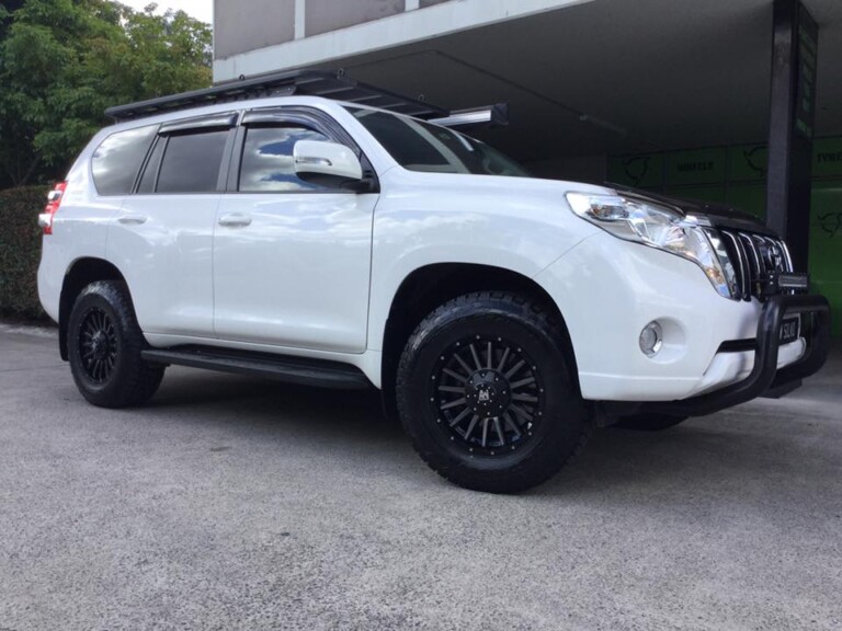 Toyota Prado with 17-inch Allied Spike wheels and Nitto Terra Grappler tyres