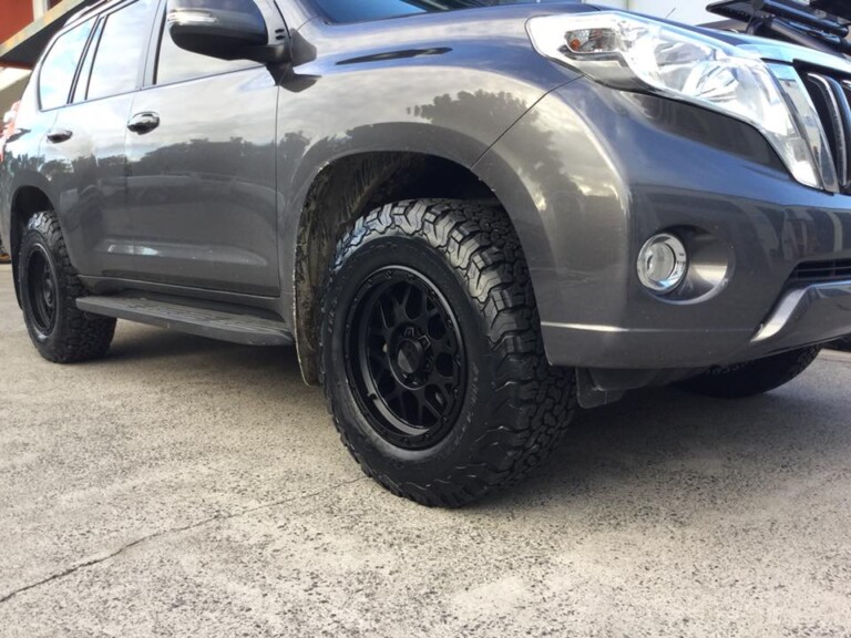 Toyota Prado with 17-inch KMC Grenade OR wheels and BFG KO2 tyres