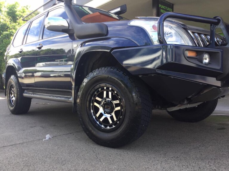 Toyota Prado with 17-inch KMC Recon wheels and Nitto Terra Grappler tyres