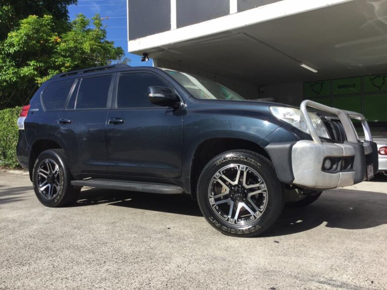 Toyota Prado with 20-inch Tuff T01 wheels and Blacklion Voracio A/T tyres