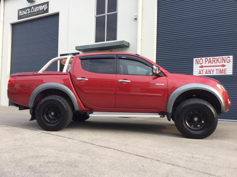 Triton with 16-inch ATX Mojave wheels and Nitto Terra Grappler tyres