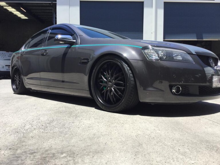 VE Commodore lowered on XYZ coilovers