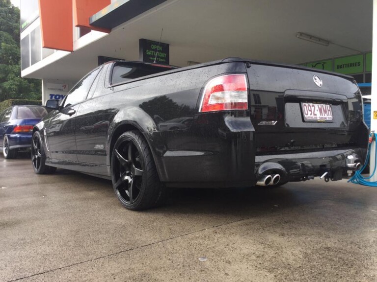 VF SS Commodore ute with Niche GT-5 staggered 20-inch wheels